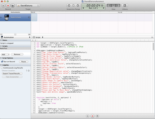 Этап разработки автотестов для расшаривания изображения в Tumblr