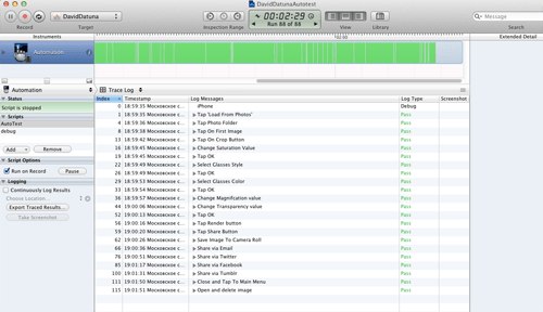 Этап тестирования на iPhone 4G